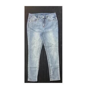 Seven7 Medium Wash Tummyless High Rise Skinny Jeans – Size 12 Stretchy